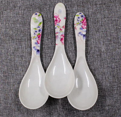 一元兩元熱銷款！仿瓷印花飯勺廠家直銷，廚房日用百貨批發(fā)首選